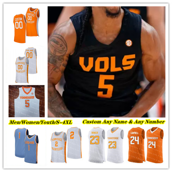 Chaz Lanier VOLS College Basketball Jersey Igor Milicic Jr. Zakai Zeigler Gainey Cade Phillips Felix Okpara Jahmai Mashack Cameron Carr J.P. Estrella 4XL