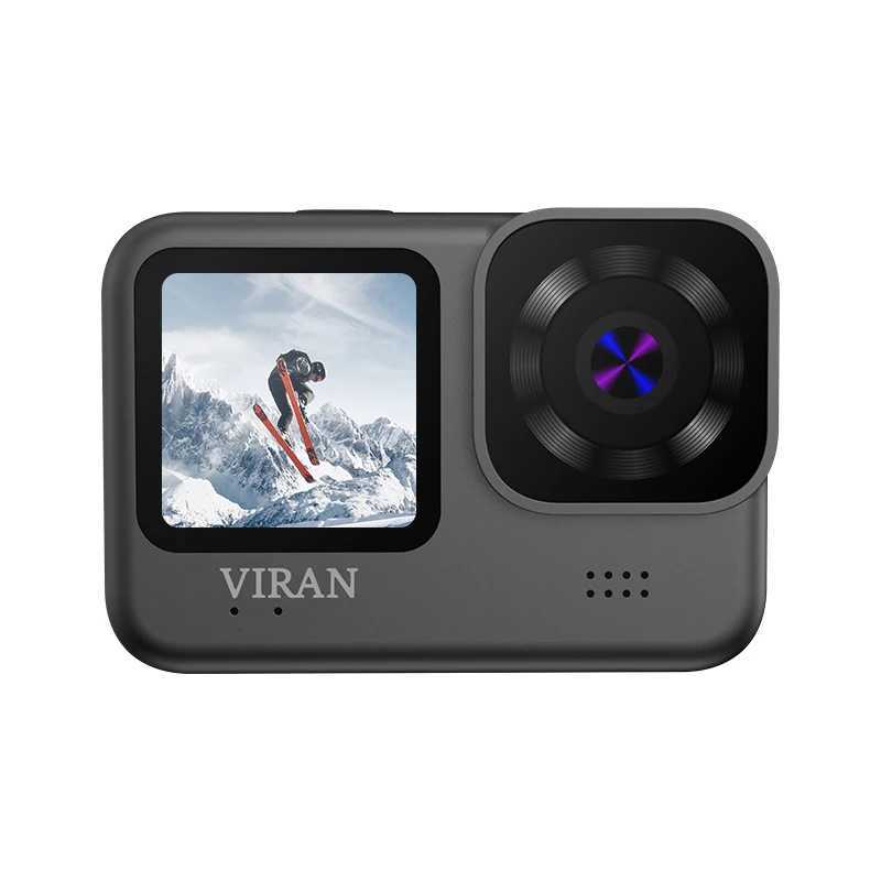 VIRAN 4K60FPS WiFi Seismic Action Camera V9 with Remote Control Sn Waterproof Sports Go Drive Recorder Pro Cam Y241211