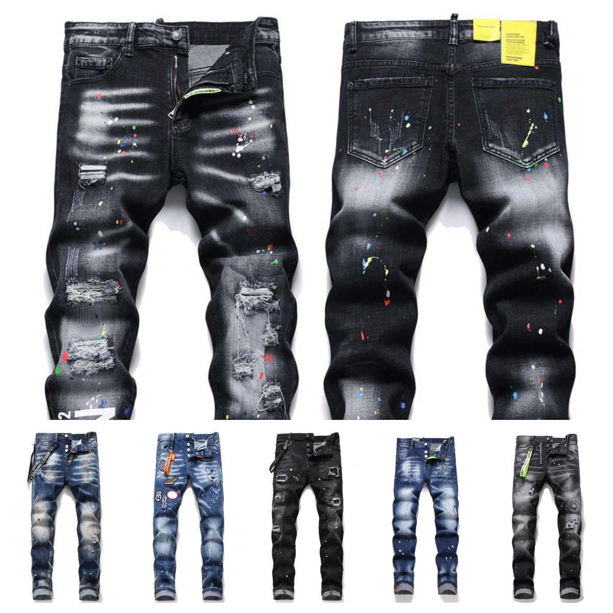 2025 new men jeans mens jeans designer y2k jean men black pants high-end quality straight design retro shinny casual sweatpants designers joggers Pant