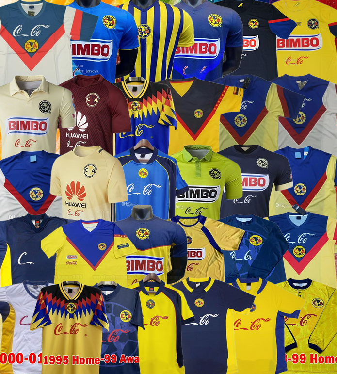 Retro Club America soccer jerseys LIGA MX 90th Football Shirts S.CABANAS ZAMORANO BRANDAO CHUCHO MenS Uniforms 01 02 04 05 06 2011 2012 2013 2014 2015 2001 2016 2017