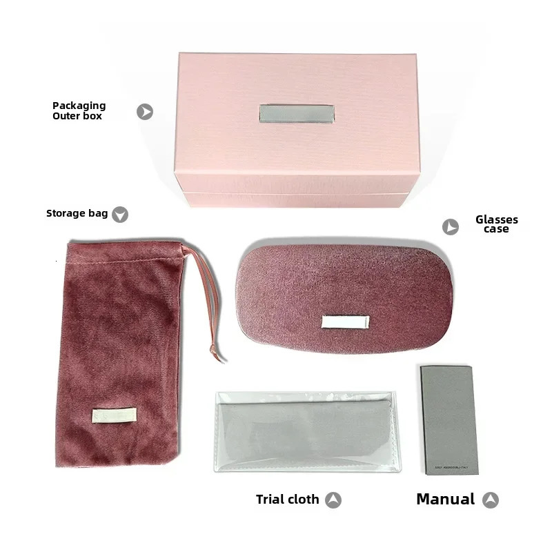 portable pink glasses case storage bag lightweight travel glasses case used for organizers of prescription myopia glasses 241211