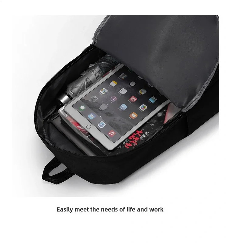 ElegJrn Lightweight Travel Backpack with USB Charging Port for Men and Women Laptop Senior high schoolBookbag 241210