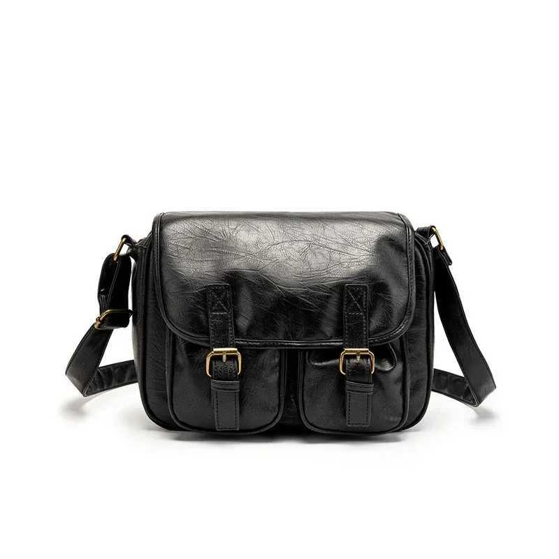 Vintage Japanese Style Messenger Bag Men Fi Crossbody Bag Mens Shoder Bag Luxury Soft PU Leather Sahels Messenger Bags Z241210