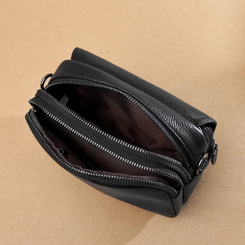 100% cowhide ner Women bag Ladies Shoulder Messenger Bags Handbag Shell Simple Fashion Females Crossbody Bag 241210