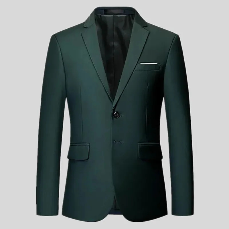 Mens Stylish Colorful Slim Fit Casual Blazer Jacket Green Purple Black Yellow Wedding Prom Formal Suit Coats For Men 241211