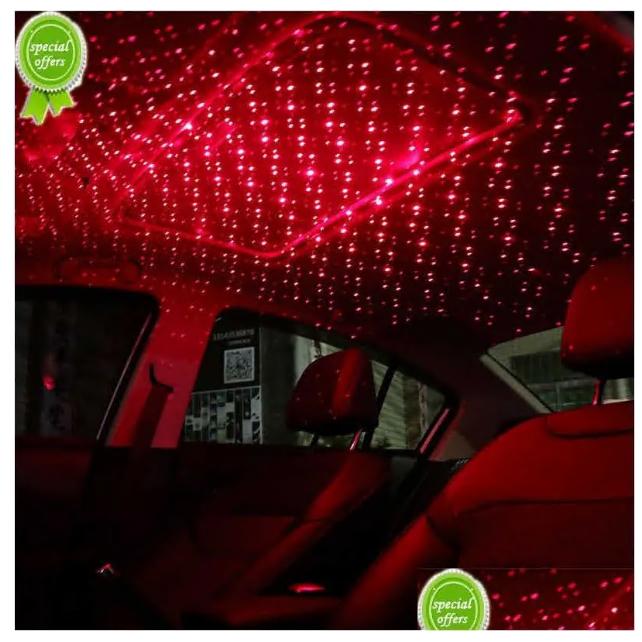 Parts Other Interior Accessories New Car Roof Star Light Led Starry Laser Atmosphere Ambient Projector Usb Decoration Night Home Decor G