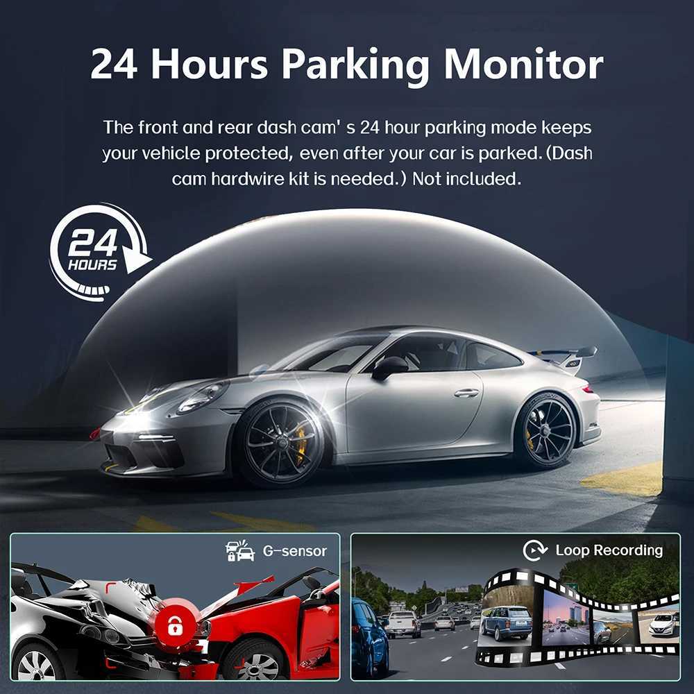 Car dvr 4Camera Car dvr 4*1080P Video Recorder GPS WIFI APP DashCam Front right left Rear View Camera Black Box Car Assecory R250529