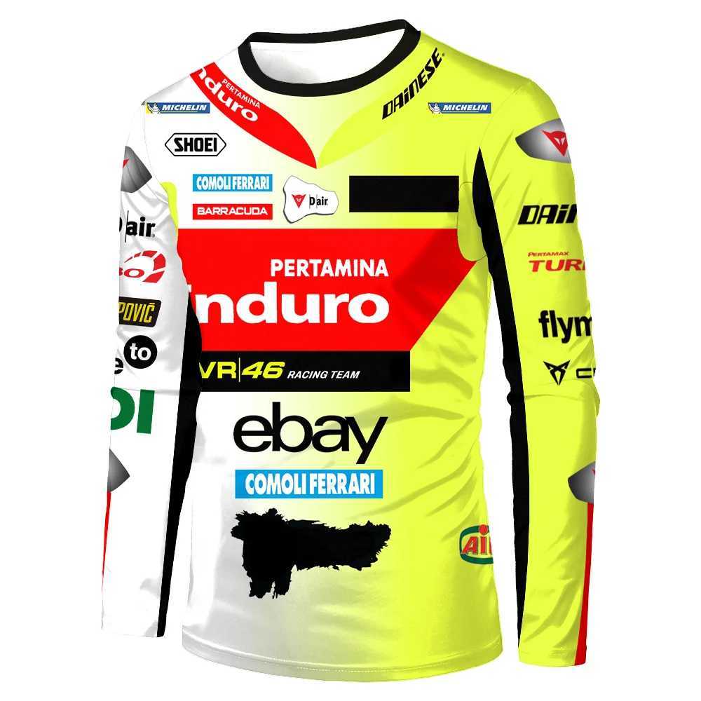 2024 New Motorcycle Racing Summer Mens Breathable T-shirt GRESSINI Racing Team Holiday Sports Top Hot Selling Long SleeveXJ241210