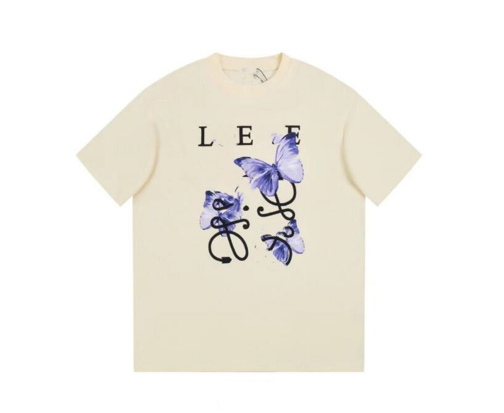 25 Summer New Style Color Letter Printed Logo Half Sleeve T-shirt for Men and Women Loose Short Sleeves