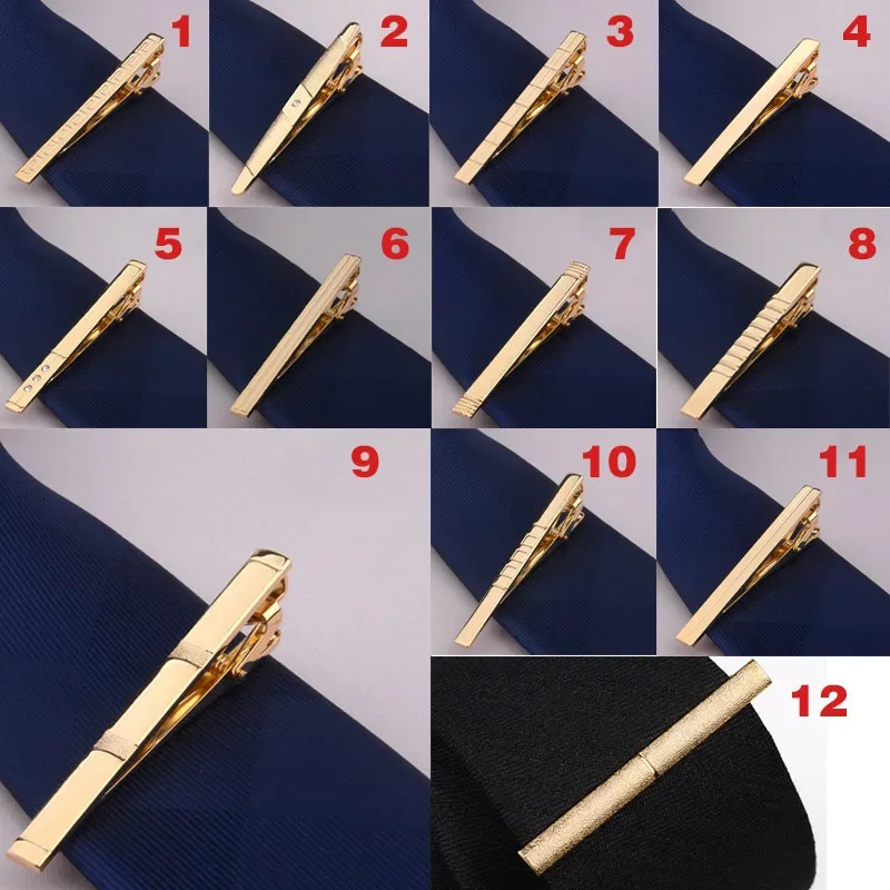 Fashion selling metal gold tie clip business formal wear groom wedding 241211