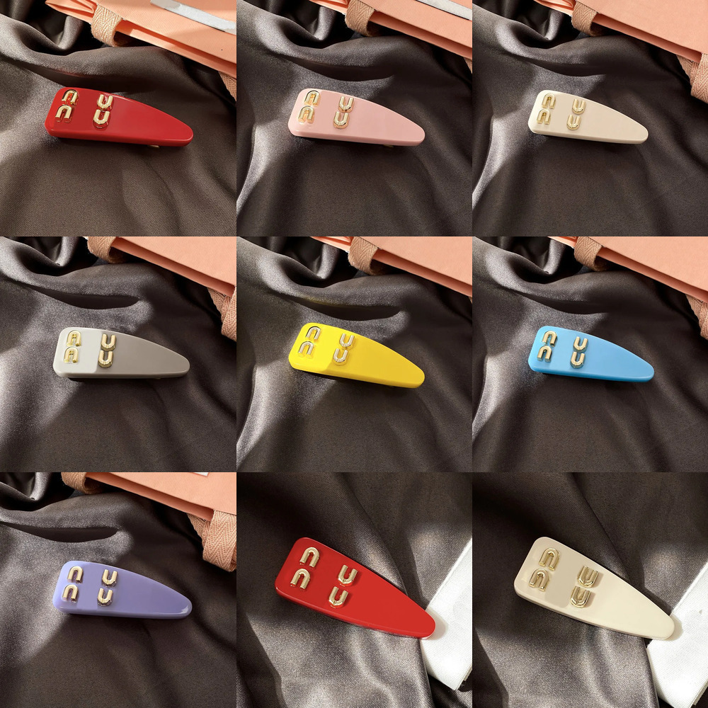 New Fashion Candy Color Classic Design Duckbill Clip Designer Womens Love Jewelry Cute Romantic Gifts Pink Hair Barrettes