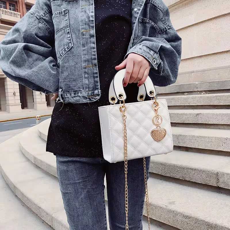 Handbag Wen Brand Luxury Totes High Quali Fashion Classic Quilted Square Handle Bag Wen Crossbody Shoder Bags Z250318