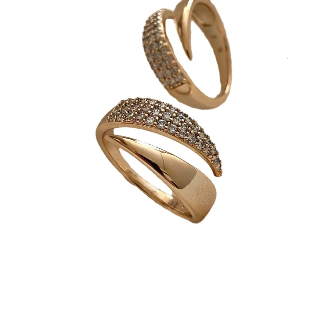 Nwe Stainless Steel 18 K Gold Plated Sun Rings for Women Natural Stone Inlaid in Hollow Metal Texture Ring Trendy Jewelry 241211