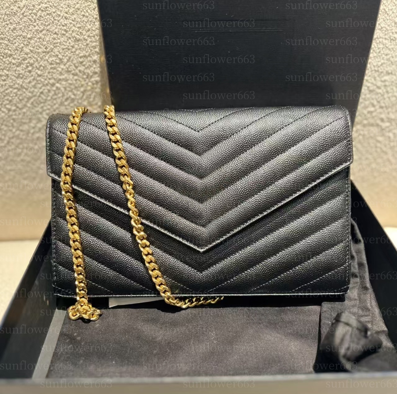 designer luxury cassandre envelope womens wallet black handbag shoulder bag crossbody designer bags satchel fashion