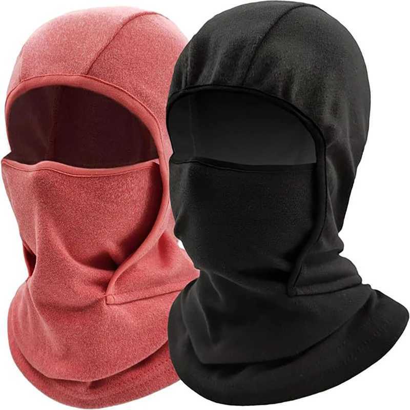 Winter Fleece Kids Balaclava Hat Outdoor Warm Full Face Mask Cover Cycling Ski Beanies Cold-Proof Ear Protection CapsXJ241210