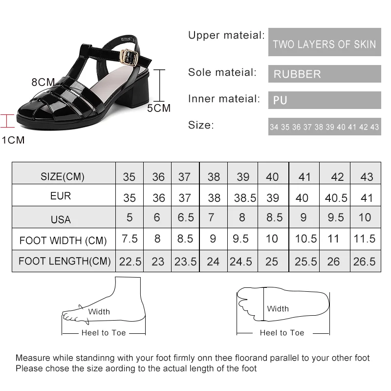 AIYUQI Gladiator Sandals Summer Genuine Leather Women Sandals Large Size Closed Toe Sandals Women