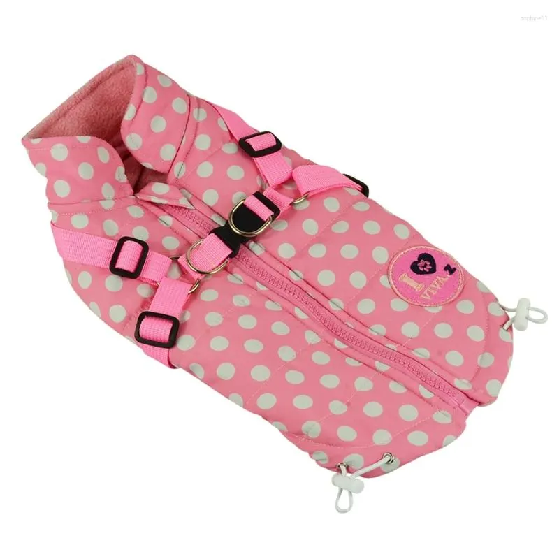 Dog Apparel Winter Pet Vest Jacket Clothes Warm Soft XS-XXL Down With Harness For Small Medium Large Dogs Chihuahua Clothing HF47