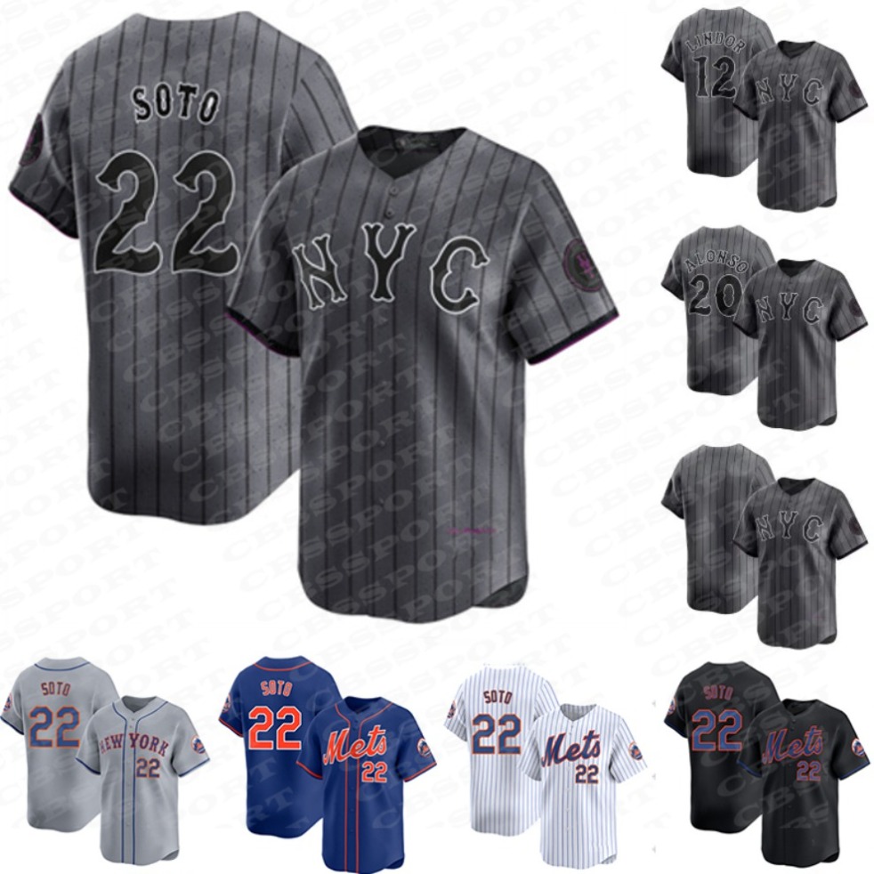 James 22 Juan Soto 27 Mark Vientos Mets Baseball Jersey 12 L i n d o r Pete Alonso Jose Iglesias Brandon Nimmo Kodai Senga Starling Marte Jeff McNeil Edwin D