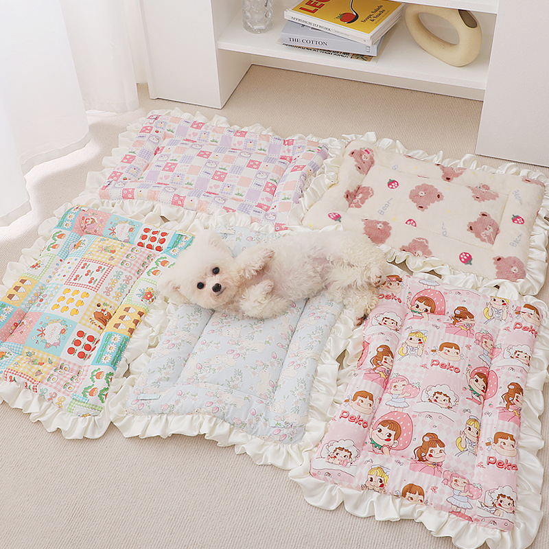 Update Autumn/Winter Four Seasons Universal Bixiong Nest - Cozy Pet Mat With Lace Pattern