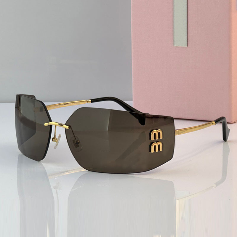 Fashion Womens curved track sunglasses SMU54Y outdoor driving casual frameless mask sunglasses UV400 protective Womens fitting sunglasses top quality