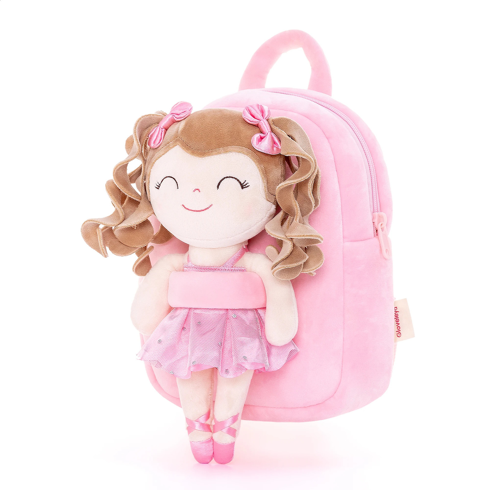 9-inch plush childrens backpack plush doll with light colored hair used for showering graduating babies 241210bj