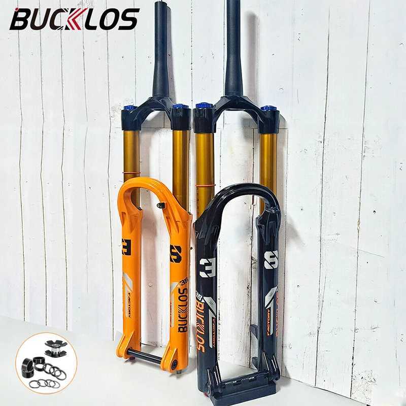 Bike Forks BUCKLOS 27.5in Air Suspension Fork E-bike 180mm Travel Fork Boost 15mm*110mm 27.5/29 Mountain Bike Fork for Fox Factory Series S2412114