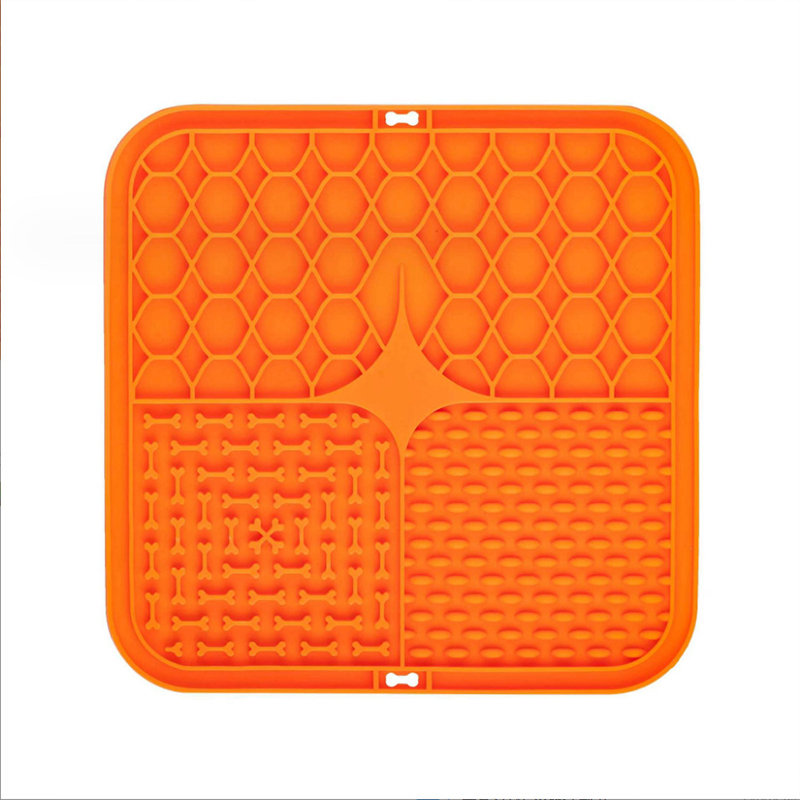 Pet Lick Silicone Mat Pet Slow Food Plate Dog Bathing Distraction Silicone Dog Sucker Food Training Dog Feeder Supplies for Dogs
