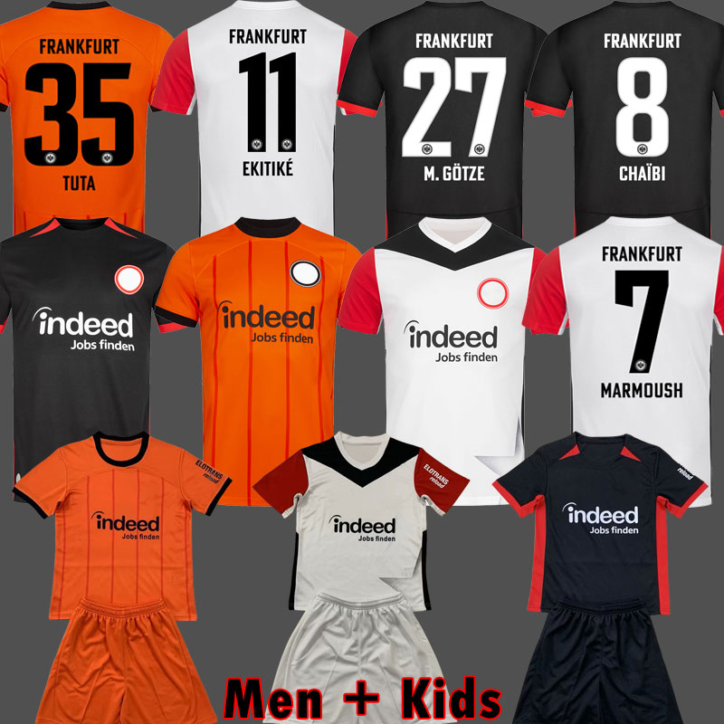Eintracht TRIKOT 2024 2025 JAHRE Eintracht Frankfurt Soccer Jerseys 24 25 MARMOUSH M.GOTZE SKHIRI KOCH 125 year anniversary MATANOVIC football shirt