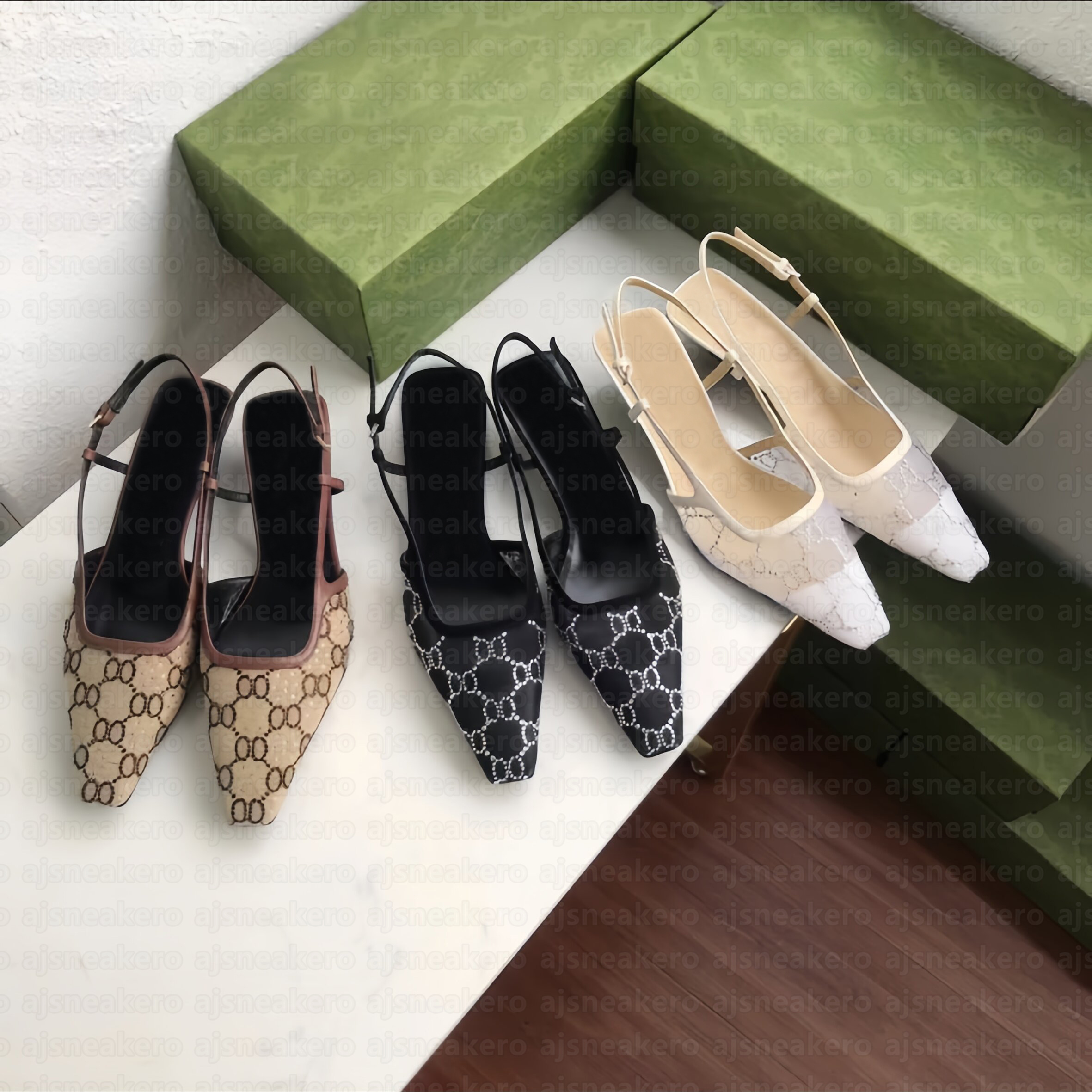 Lace-up Mid-Heels Sandals Black Mesh with Sparkling Crystals Leather Ankle Strap Womens Shoes