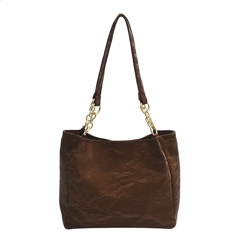 Nylon Solid Hasp Fashion Shoulder Bags High Quality Retro Concise Trend Personality Concise Large Size Shoulder Bags 241210