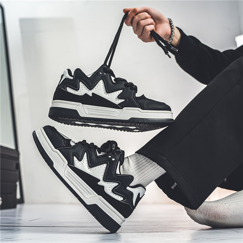 Casual Shoes Men Sport Shoes Breathable Trendy Flat Heel Non-Slip Tennis Training Sneakers