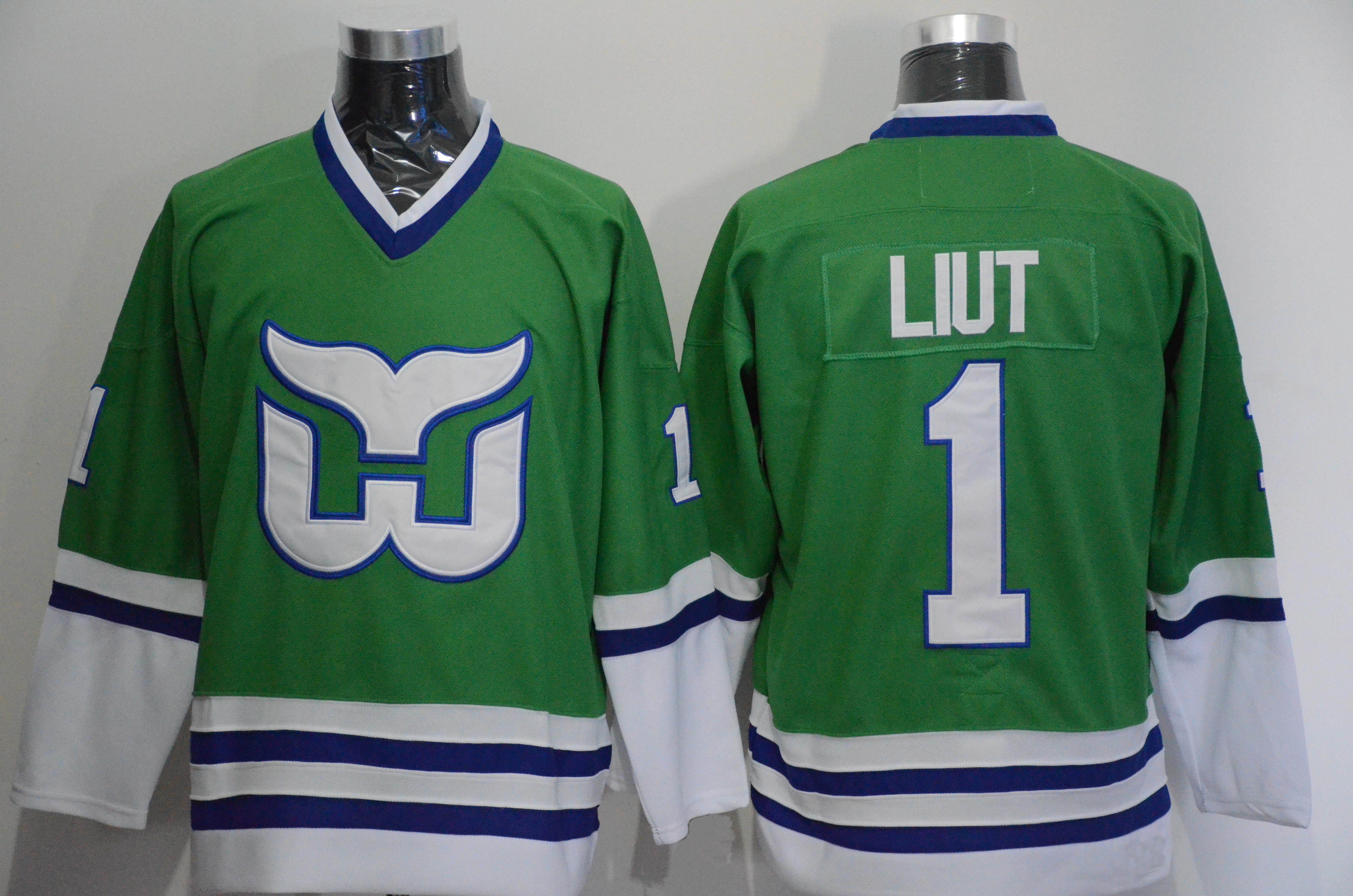 Custom Hartford Whalers 9 GORDIE HOWE Jersey 10 FRANCIS 11 DINEEN 16 VERBEEK 26 FERRARO 1 LIUT