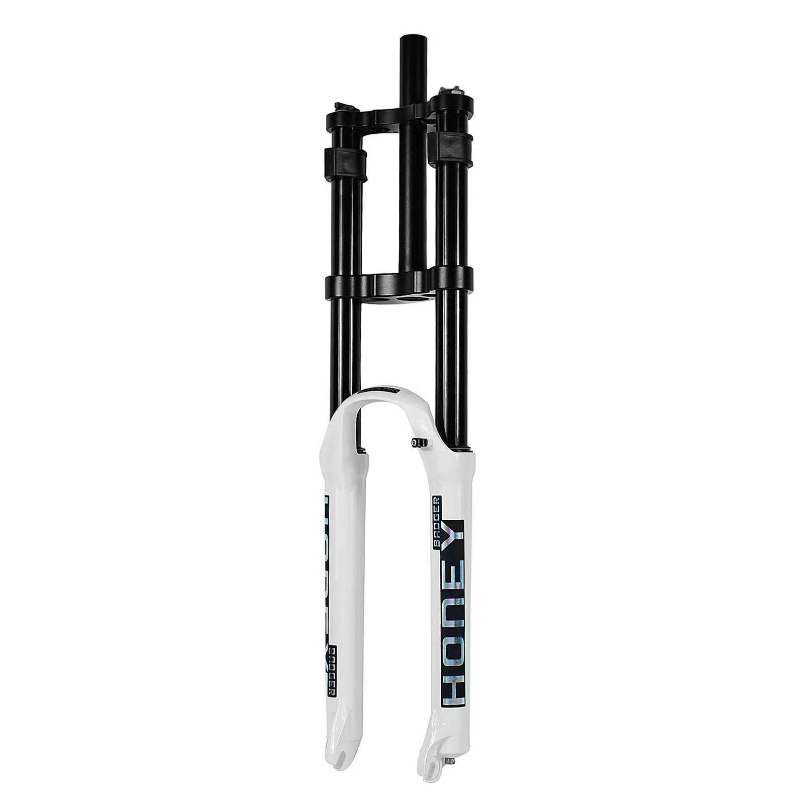 Bike Forks Mountain Bike DH Shoulder Fork 26 27.5 29 Inch Magnesium Alloy Air Fork 9X100MM Durable Straight Tube Hand Lock Fork S2412114