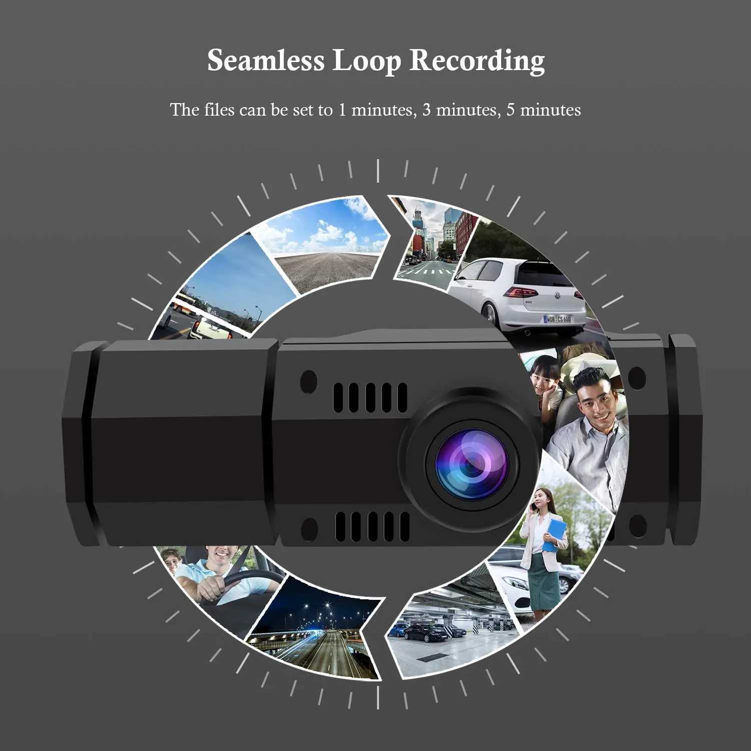 Car DVRs Car Recorder Dual Dash Cam FHD 1080P Front and Interior Dual Dash Cameras IR Night Vision Dashcam for Car Taxi Loop-Recording car dvr H250206