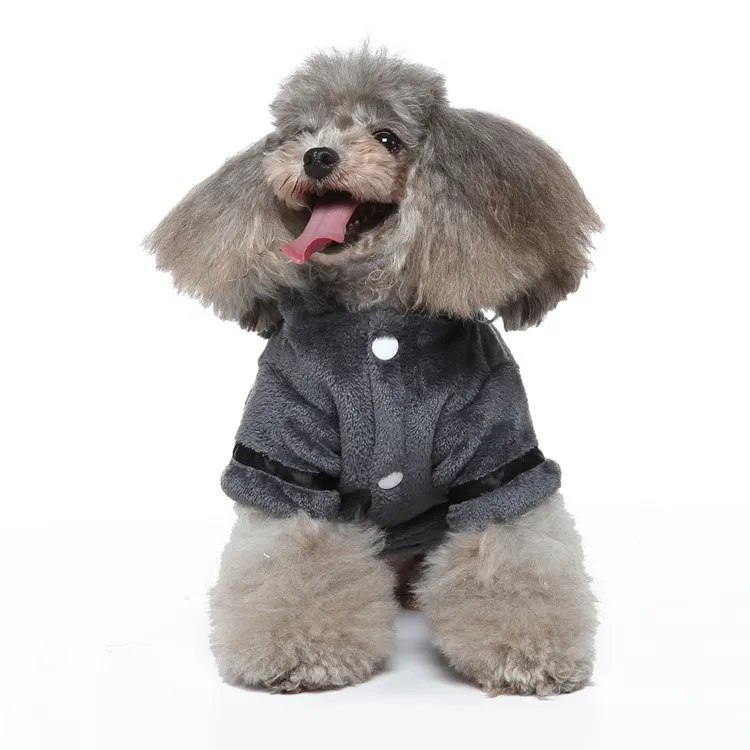 Luxury Canine Clothing Set - Tailored Embroidered Pet Nightgown and Toweling Wrap for Cats and Dogs HF38