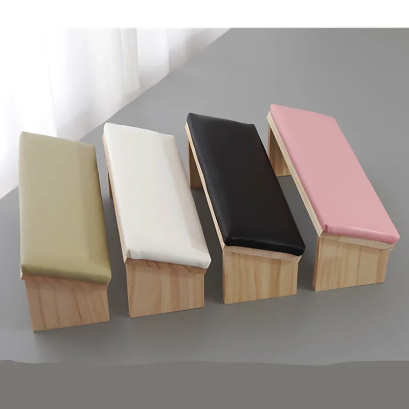 High quality pink wooden nail hand pillow tilted hand pillow cushion hand pillow support arm cushion art stand handmade production table 241209