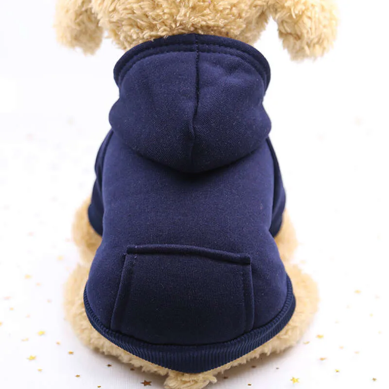DualPet Winter Dog Sweaters Cold Warm Weather Sweatshirt Hoodie for Small Medium Dogs and Cat XS-2XL Pet Supplies HF46