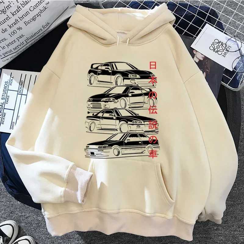 Jdm Printed Hoodie Men_Women Casual Fashion Hooded Shirt Woman y2k Long Slves Pullover Sweatshirts Unisex ClothingC241211