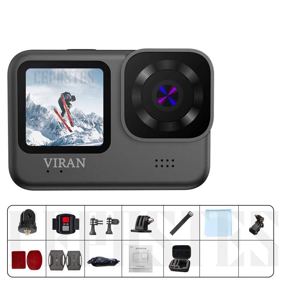 2024 New CERASTES 4K60FPS WiFi Seismic Action Camera Go With Remote Control Sn Waterproof Sports Camera Pro Drive Recorder Y241211