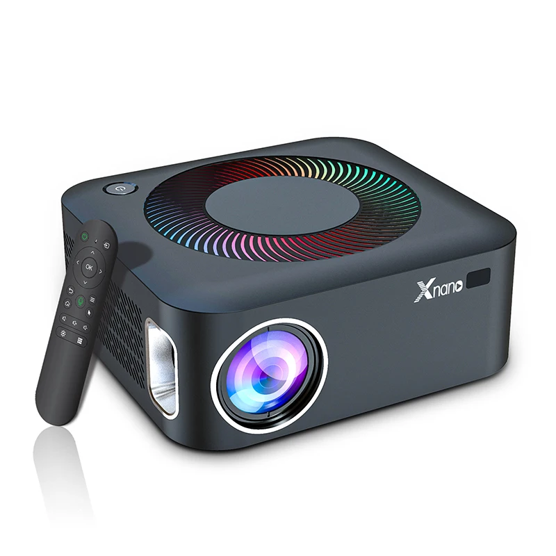 Xnano X5 Mini Projector, 1080P Full HD Support 4K, Android 11.0 with WiFi & Bluetooth 5.0, Home Theater Video Projector for Movies and Gaming, Low Noi