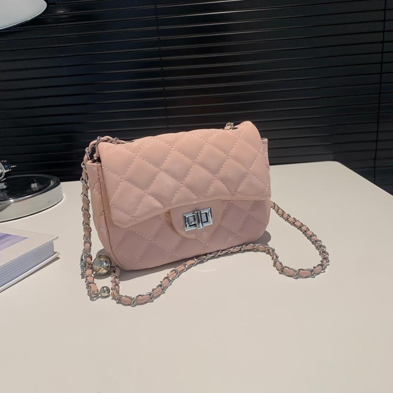 Fashion Bag Womens Designer Bags: Quilted Faux Leather Crossbody With Chain Strap - Elegant Square Design, Versatile Single Shoulder New Free Delivery