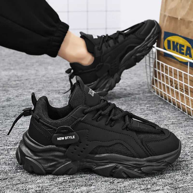 Men Casual Sneakers Summer Breathable Sport Shoes Outdoor Mesh Running Shoes student Thick bott Athletic Jogging Walking Shoes Z250326