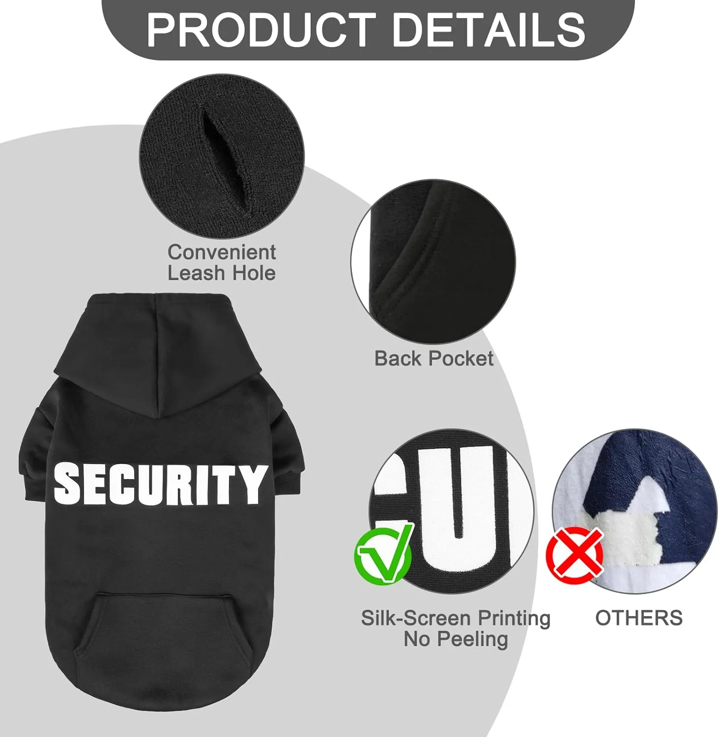 Dog Hoodies Fall Soft and Warm Dog Sweatshirt with Leash Hole, Christmas Dog Costume Winter Autumn Fleece Pet Clothes with Print HF56