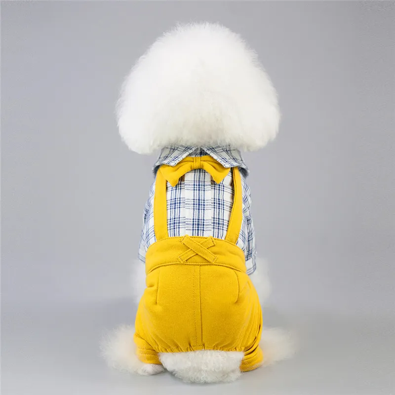 Pet clothing clothes for pets Dog clothes Teddy dog Spring autumn Overalls Dogs Apparel drop ship HF43