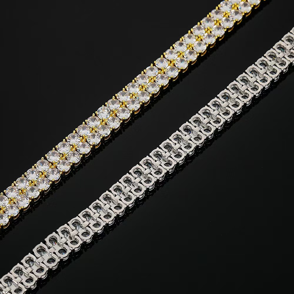 Tennis Chain, designer jewelry for women men nature charms jewelery love gift, 2024 New 6mm Moissanite bracelet