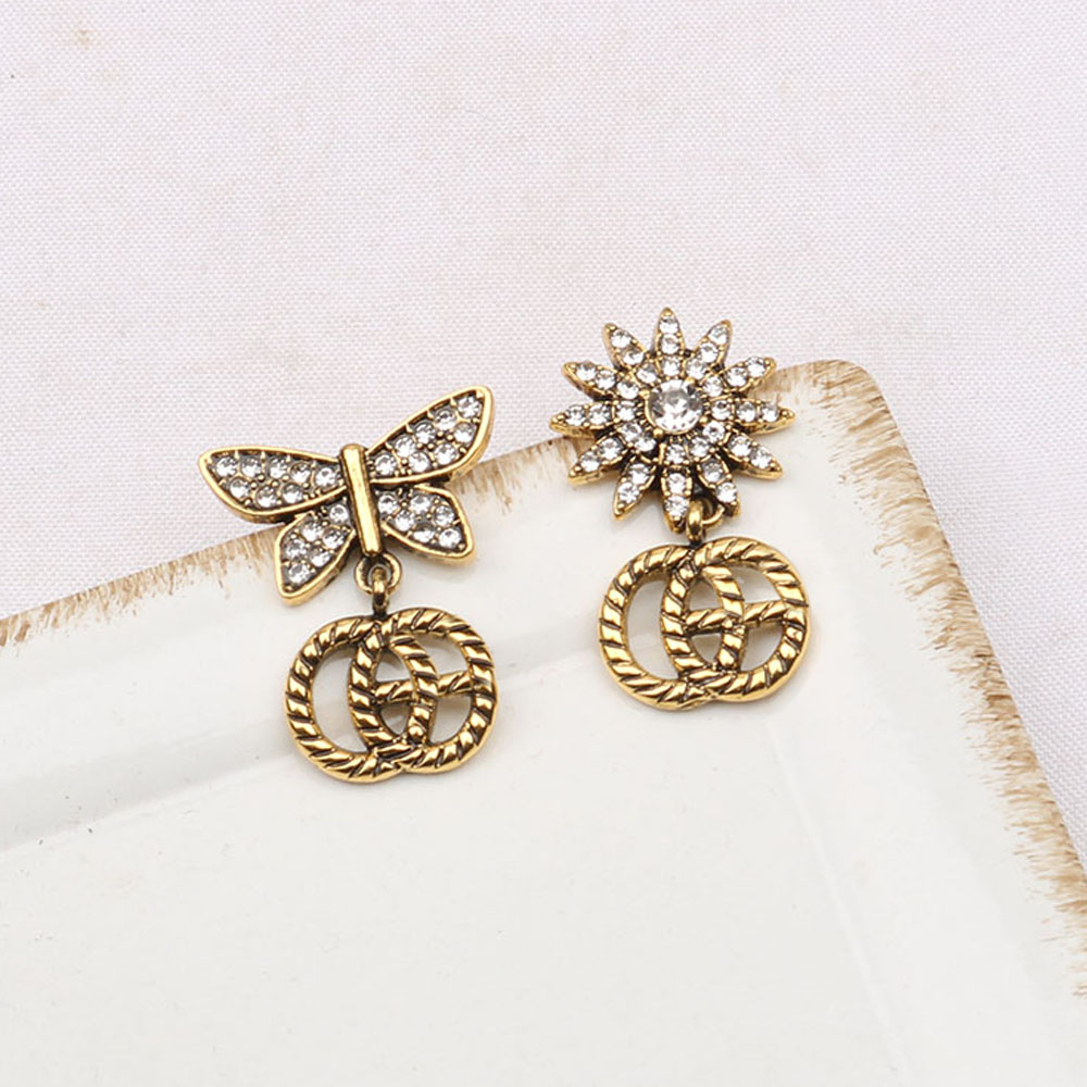 Luxury Stud Earring Classic Designer Earrings Geometry Letters Jewelry 925 Silver Diamond Crystal Rhinestones Pearls Women Wedding Party Gifts