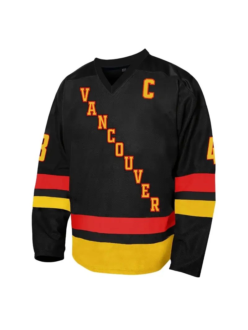 Hughes Custom Hockey Jersey Pettersson Suter DeBrusk Hoglander Boeser Myers Demko Soucy Hronek Ice Hockey Jerseys Any Name Number Mens Womens Youth