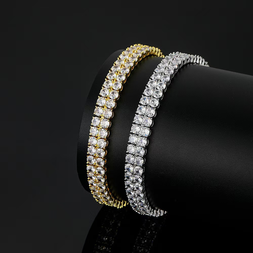 Tennis Chain, designer jewelry for women men nature charms jewelery love gift, 2024 New 6mm Moissanite bracelet