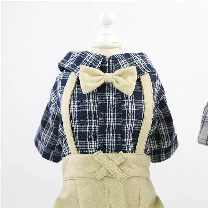 Pet clothing clothes for pets Dog clothes Teddy dog Spring autumn Overalls Dogs Apparel drop ship HF43