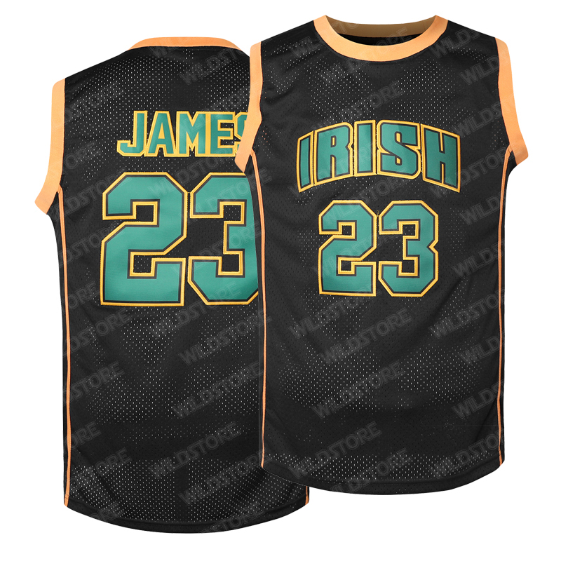 St. Vincent Mary High School Basketball Jerseys All Stitched White/Green/Yellow Men Sizes S-3XL